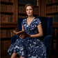 ⌛Limited-Time Offer-Women's Elegant Printed Dress with Pockets