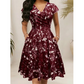 ⌛Limited-Time Offer-Women's Elegant Printed Dress with Pockets