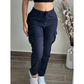 Women's Solid Color Tapered Cargo Pants