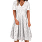 Trending Now⭐👗 Elegant V-Neck Lace Dress – Delicate Sheer Detail for Effortless Romantic Style