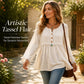 Women's Casual Loose Long Sleeve Fringe Top