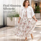 Women's Floral Maxi Dress with Cropped Jacket Set