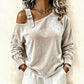 Women's Off Shoulder Loose Pullover Top