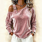 Women's Off Shoulder Loose Pullover Top