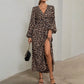 New Arrivals🛍️Women's High Slit Deep V Neck Maxi Dress