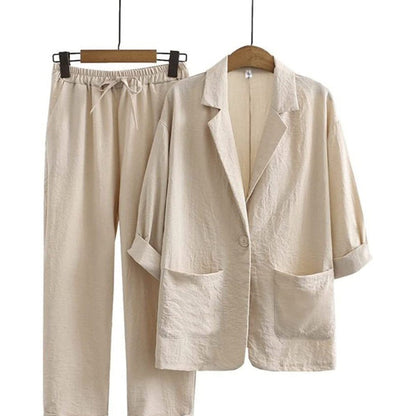🧥New Arrivals - Women's Casual Blazer and Pants 2-Piece Set