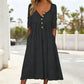 New Arrivals🛍️Women's V-Neck Button Pleated Dress
