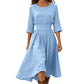 👗New Arrivals -Women's Casual Cinched Waist Dress