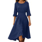 👗New Arrivals -Women's Casual Cinched Waist Dress
