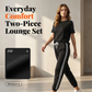 Women's Casual Two-Piece Set with Side Stripes
