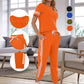 Women's Casual Two-Piece Set with Side Stripes