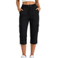 Must-Have🔥👖 Practical Cargo Capris – Side Pockets & Easy Pairing with Tees or Tanks