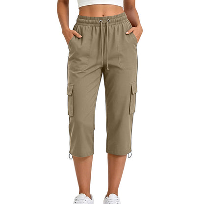 Must-Have🔥👖 Practical Cargo Capris – Side Pockets & Easy Pairing with Tees or Tanks