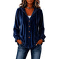 Women's Velvet Hoodie Jacket with Ruffle Sleeve