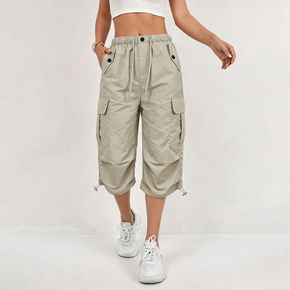 Trending Now⭐👖 Lightweight Quick Dry Cargo Capri Pants – Utility Pockets & Breezy Fit for Outdoor or Casual Days