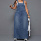 Women's Plus Size Denim Overall Maxi Dress