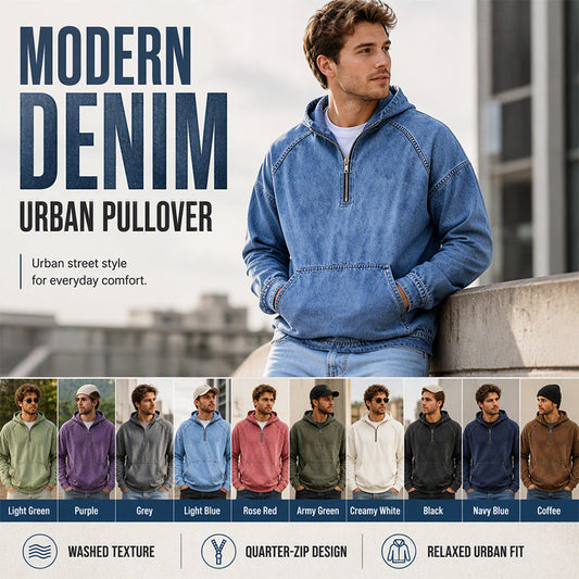 🧥Seasonal Style - Men's Hooded Zip Pullover with Pockets