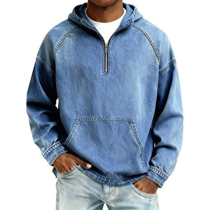 🧥Seasonal Style - Men's Hooded Zip Pullover with Pockets
