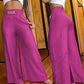 Women's High-Waist Wide-Leg Trousers with Belt Accent