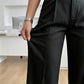 Women's High-Waist Wide-Leg Pants with Belt