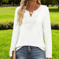 Women’s Elegant V-Neck Long Sleeve Top