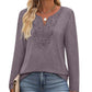 Women’s Elegant V-Neck Long Sleeve Top