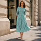 Women's Smocked Floral Print Dress