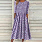 Women's Smocked Floral Print Dress