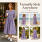 Women's Smocked Floral Print Dress