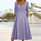 Women's Fashionable Elbowlength Sleeve Midi Dress