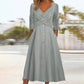 Women's Fashionable Elbowlength Sleeve Midi Dress