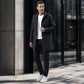 Men's Mid-Length Hooded Windbreaker Jacket