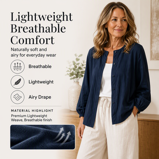 👚New Arrivals - Women's Loose Solid Color Button Down Shirt