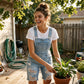 Women's Distressed Denim Overall Shorts