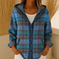 🧥Seasonal Style - Button-Front Hooded Jacket – Textured Patchwork Detail & Relaxed Silhouette for Everyday Looks