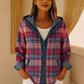 🧥Seasonal Style - Button-Front Hooded Jacket – Textured Patchwork Detail & Relaxed Silhouette for Everyday Looks