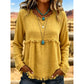👚New Arrivals - Fringe-Trimmed Casual Blouse – Soft Comfort & Easy Pairing with Jeans or Skirts for Any Occasion