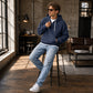 Trending Now⭐👕 Quarter-Zip Hoodie with Kangaroo Pocket – Knit Fabric & Loose Athletic Fit for Effortless Sporty Style
