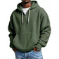 Trending Now⭐👕 Quarter-Zip Hoodie with Kangaroo Pocket – Knit Fabric & Loose Athletic Fit for Effortless Sporty Style