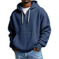 Trending Now⭐👕 Quarter-Zip Hoodie with Kangaroo Pocket – Knit Fabric & Loose Athletic Fit for Effortless Sporty Style