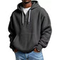 Trending Now⭐👕 Quarter-Zip Hoodie with Kangaroo Pocket – Knit Fabric & Loose Athletic Fit for Effortless Sporty Style