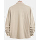 🧥New Arrivals - Long Sleeve Button-Front Shirt – Versatile Wear as Standalone or Light Jacket Over Tee