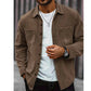 🧥New Arrivals - Long Sleeve Button-Front Shirt – Versatile Wear as Standalone or Light Jacket Over Tee