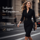 👗Seasonal Style - High-Density Suiting Midi Dress – Elegant Drape & Slimming Effect for Modern Women