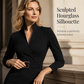 👗Seasonal Style - High-Density Suiting Midi Dress – Elegant Drape & Slimming Effect for Modern Women