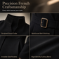 👗Seasonal Style - High-Density Suiting Midi Dress – Elegant Drape & Slimming Effect for Modern Women