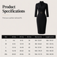 👗Seasonal Style - High-Density Suiting Midi Dress – Elegant Drape & Slimming Effect for Modern Women