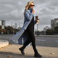 🧥New Arrivals - Classic Button-Front Denim Coat – Extended Length Design & Durable Fabric for All-Season Layering