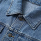 🧥New Arrivals - Classic Button-Front Denim Coat – Extended Length Design & Durable Fabric for All-Season Layering