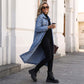 🧥New Arrivals - Classic Button-Front Denim Coat – Extended Length Design & Durable Fabric for All-Season Layering